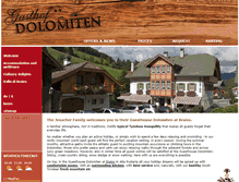 Tablet Screenshot of gasthof-dolomiten.com